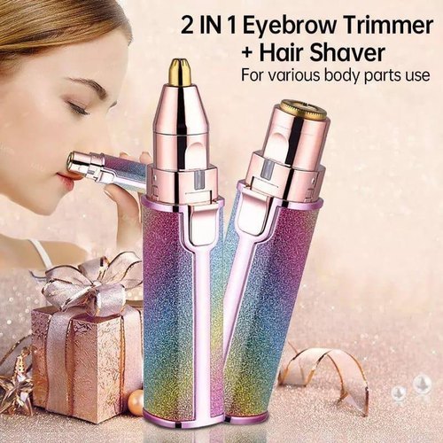 2 in 1 Eyebrows Trimmer and Hair Shaver Usb Rechargeable-