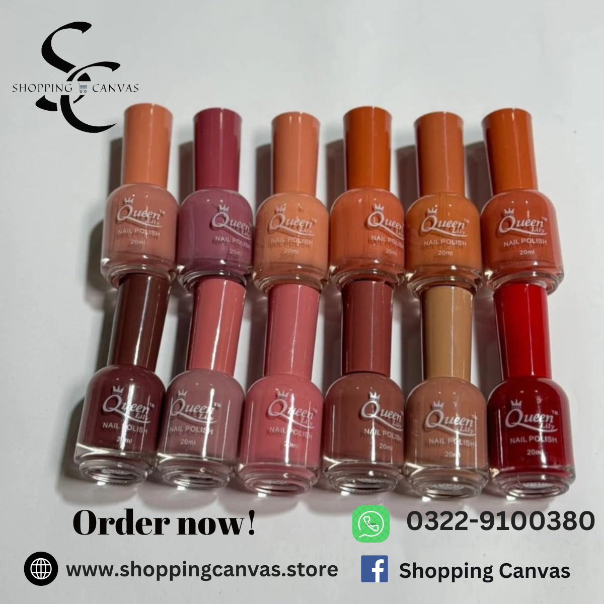 Queen Nail Polish Set 12 Pcs