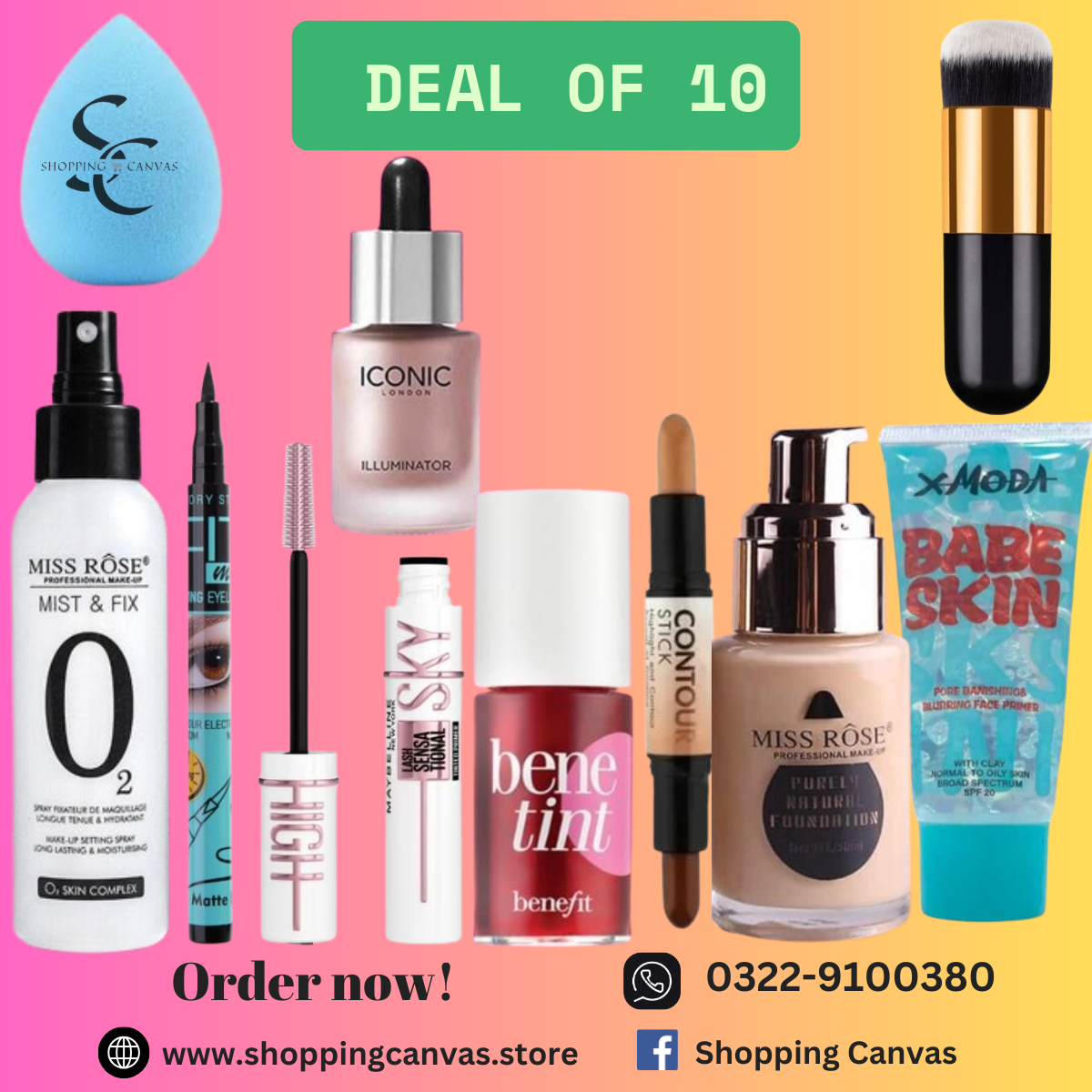 Makeup Combo Deal of 10