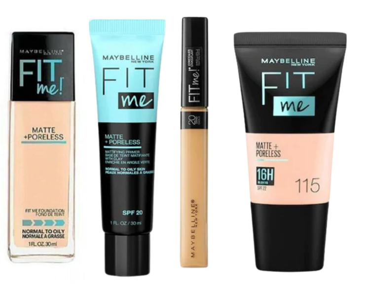 Makeup Combo Deal of 4 Glass Foundation, Primer, Concealer & Tube Foundation