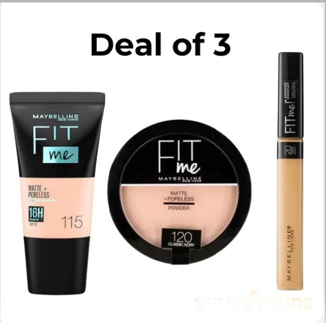 Makeup Combo of 3 Foundation ,Concealer & Face Powder