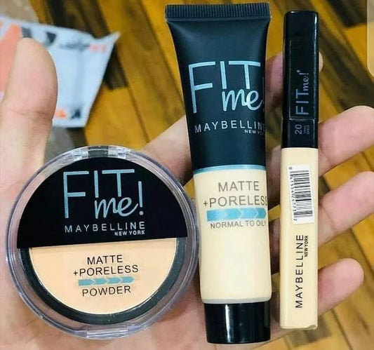 Makeup Combo of 3 Foundation ,Concealer & Face Powder